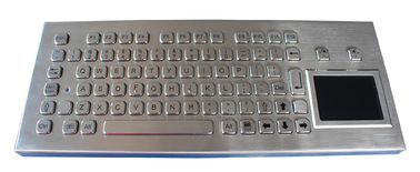 IP65 USB Explosion Proof Brushed Stainless Steel Keyboard with Touchpad for Coal Mine