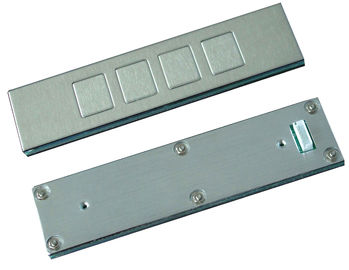 IP65 4 열쇠 0.45mm 짧은 치기를 가진 산업 상위 패널 산 스테인리스 키패드