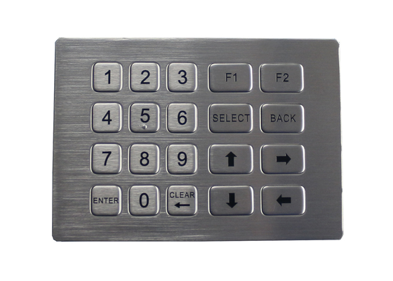 20명의 키 금속 치수 keypad 패널은 키오스크를 위한 산업용 키이보드 반달족 증명을 탑재합니다