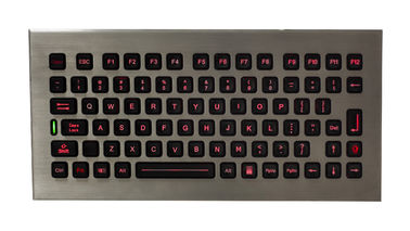 Desktop Waterproof Industrial Computer Keyboard Red Baklit Colour 82 Keys