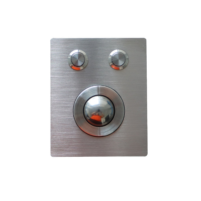 2개의 금속 버튼과 25.0 밀리미터 스테인레스 강 광학 트랙 볼 마우스