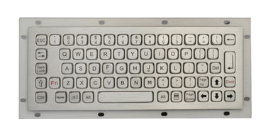 Mini Industrial Metal Keyboard No FN Keys , Panel Mount Keyboard USB / PS2 Connectors
