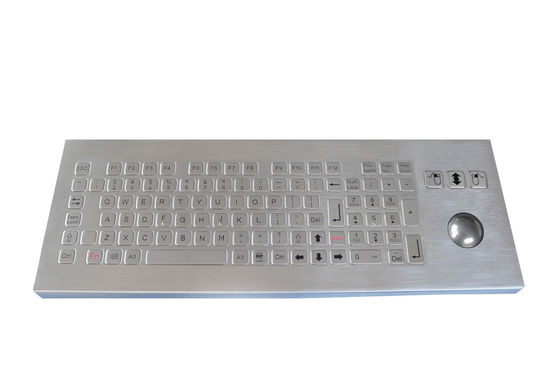 IP65  industrial Metal Keyboard with numeric keys with trackball