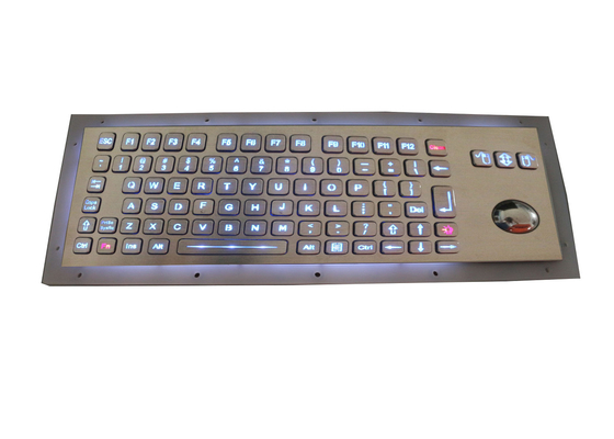 IP67 Industrial Metal Keyboard Long Stroke Backlit USB 800DPI