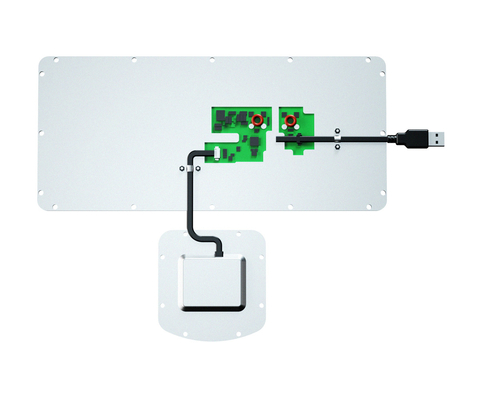IP65 실리콘 고무 군사 키보드 PS2 USB 400DPI 터치 패드