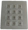 RS232 공용영역 방진 산업 편평한 열쇠 ATM 금속 키패드 12 열쇠