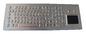 IP65 desktop metal compact keyboard with touchpad / industrial pc keyboard