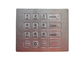 16개 키 울퉁불퉁한 치수 keypad IP67 방수 스테인레스 강 공업용 금속 키패드